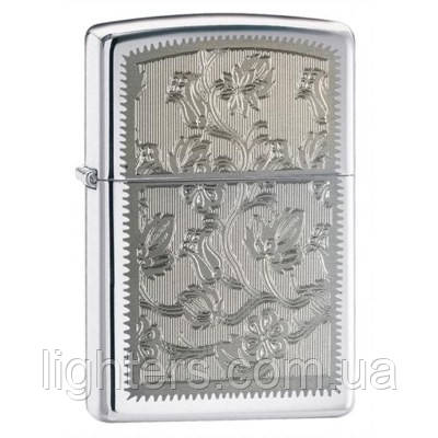 Запальничка Zippo 24521 Flower сіра 24521, фото 1