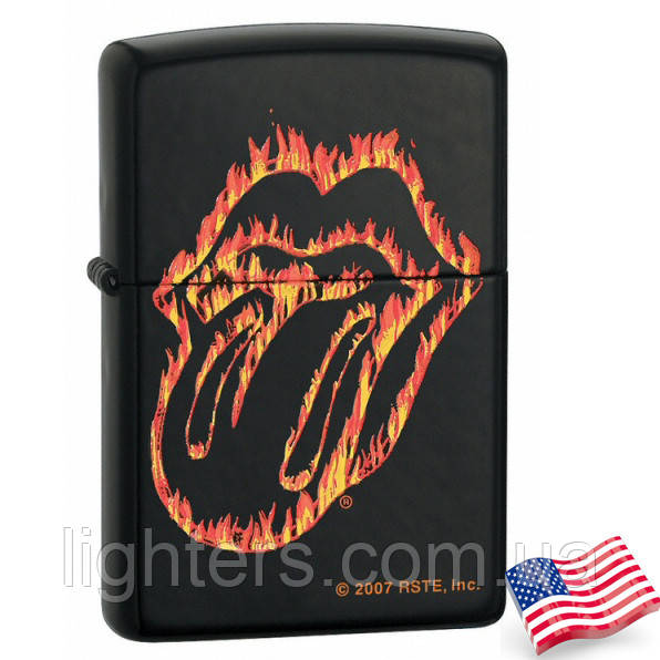 Запальничка Zippo 21129 ROLLING STONES чорна 21129, фото 1