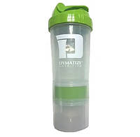 Шейкер Dymatize Smart Shaker 500 ml + 2 Container's Clear Green KA, код: 7703945