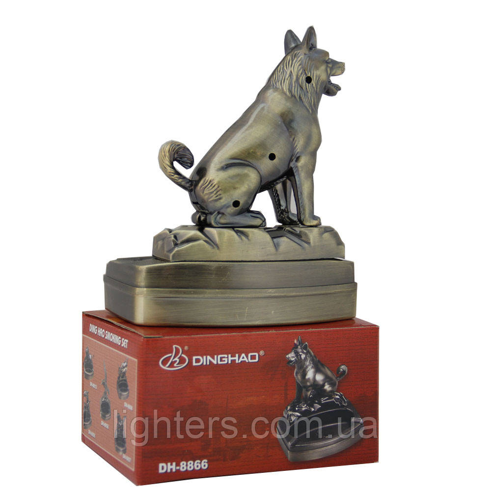 Попільничка з запальничкою вовк. PP59628, фото 1