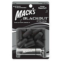 Беруши MACKS BLACKOUT FOAM с контейнером 7 пар GR, код: 6870030