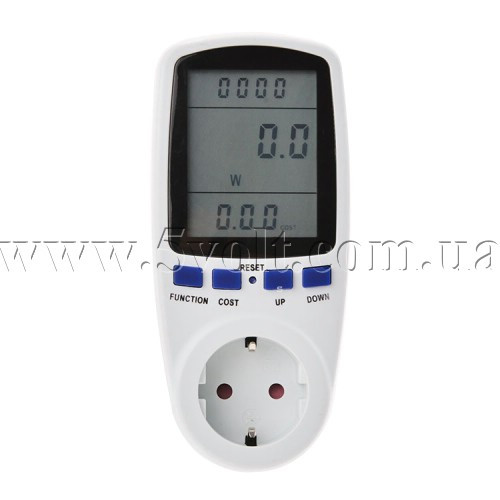Ватметр побутовий багатофункціональний, фото 1