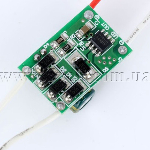 Драйвер для світлодіодів 10W 900mA вхід DC12-24V, фото 1