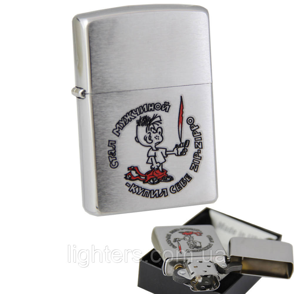 Запальничка Zippo 200mp сіра 200137, фото 1