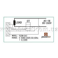 Панельний ватметр AC 80-260V 100A PZEM-061, фото 5