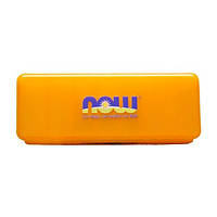 Таблетница (органайзер) для спорта NOW Foods 7-day Pill Box Orange MY, код: 7518215