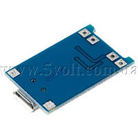 Модуль заряду Li-ion акумуляторів на TP4056 з захистом microUSB, фото 2