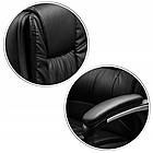 Офісне крісло Sofotel Porto 2435 Black, з високою спинкою та хромованою основою, фото 9