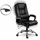 Офісне крісло Sofotel Porto 2435 Black, з високою спинкою та хромованою основою, фото 10