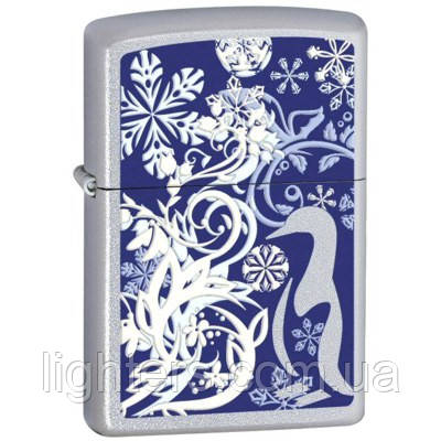 Запальничка Zippo 24762 Penguin Floral сіра 24762, фото 1