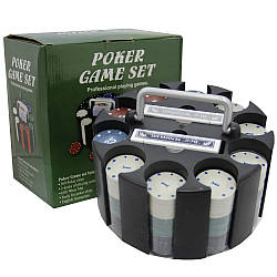 Покерний набір на 300 фішок і карти, на подарунок. PN62011