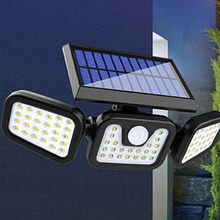 Потрійний настінний ліхтар Solar FL 1725A з датчиком руху і сонячною батареєю