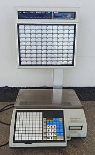 Ваги з печаткою етикеток CL5000J-IS в робочому стані, Б/у.