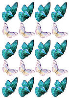 Вафельная картинка Бабочки №8