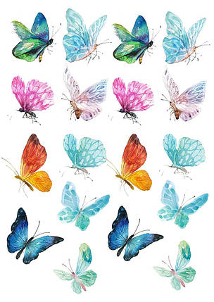 Вафельна картинка Метелики № 9, фото 2