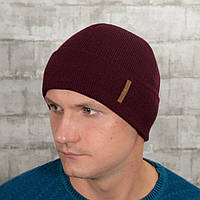 Мужская шапка на флисе Luxyart универсальный 50-60 Бордо (MC-102) EV, код: 2728346