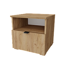 Тумба приліжкова в спальню, вітальню з ЛДСП Сімпл Дуб крафт золотий Неман