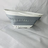 Квадратний силіконовий телескопічний друшляк 22 * 27,5 * 9,5 см, фото 5