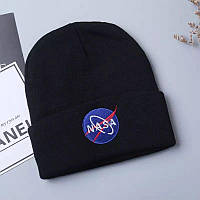 Шапка Jsstore NASA c вышивкой One size Черная EM, код: 6874370