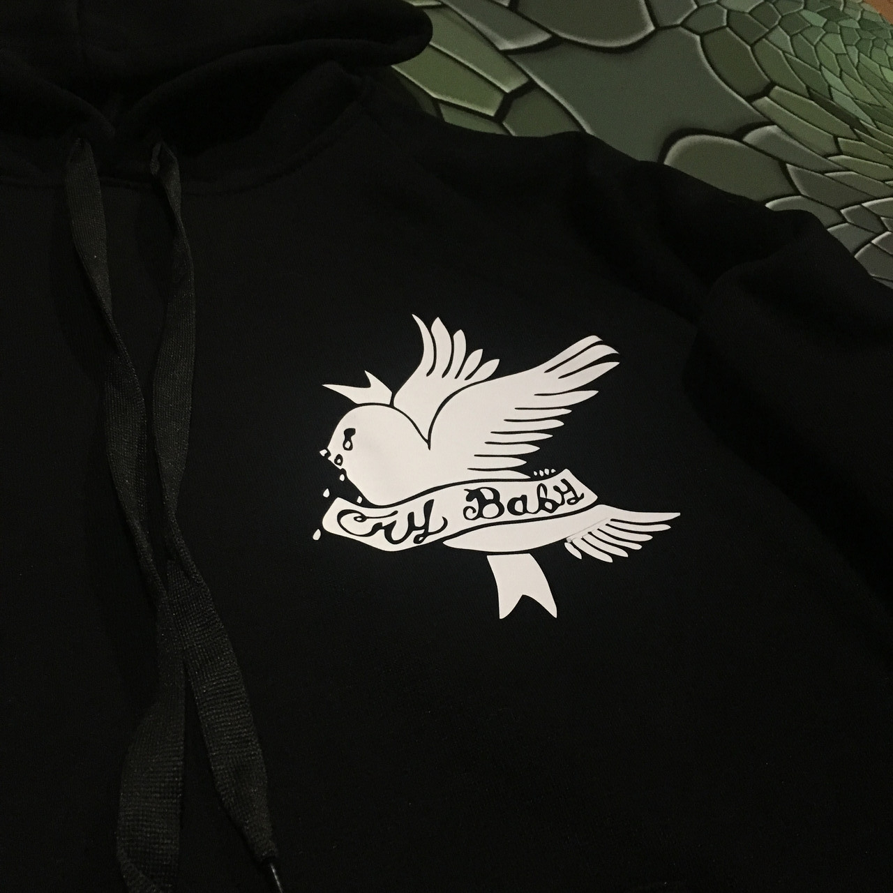 Cry baby clearance hoodie lil peep