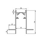 Кутовий з'єднувач для гіпсокартону треків серія 35 колір чорний D-QY-Z46C-BK Ext 90, фото 2