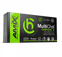 Мультиминералы для спорта Amix Nutrition ChelaZone MultiChel Complete 6 Bisglycinate Chelate GB, код: 7803231