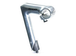 Винос керма ZOOM HE-C80D-2 / ISO-C під різьбову вилку 1"(22,2 мм), кермо 25,4мм 80x150мм 17град алюмін. срібл.