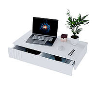 Компьютерный стол навесной DiPortes Кс-10 "Портленд" белый (80/17/42)