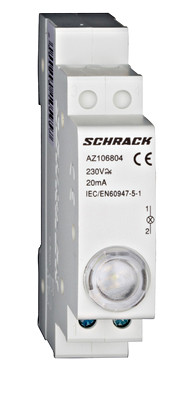 Модульний LED індикатор бел. 230В AC Schrack