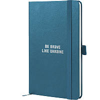 Книга записная Axent Partner Brave 8201-47-1-A, 125x195 мм, 96 листов, клетка, синяя