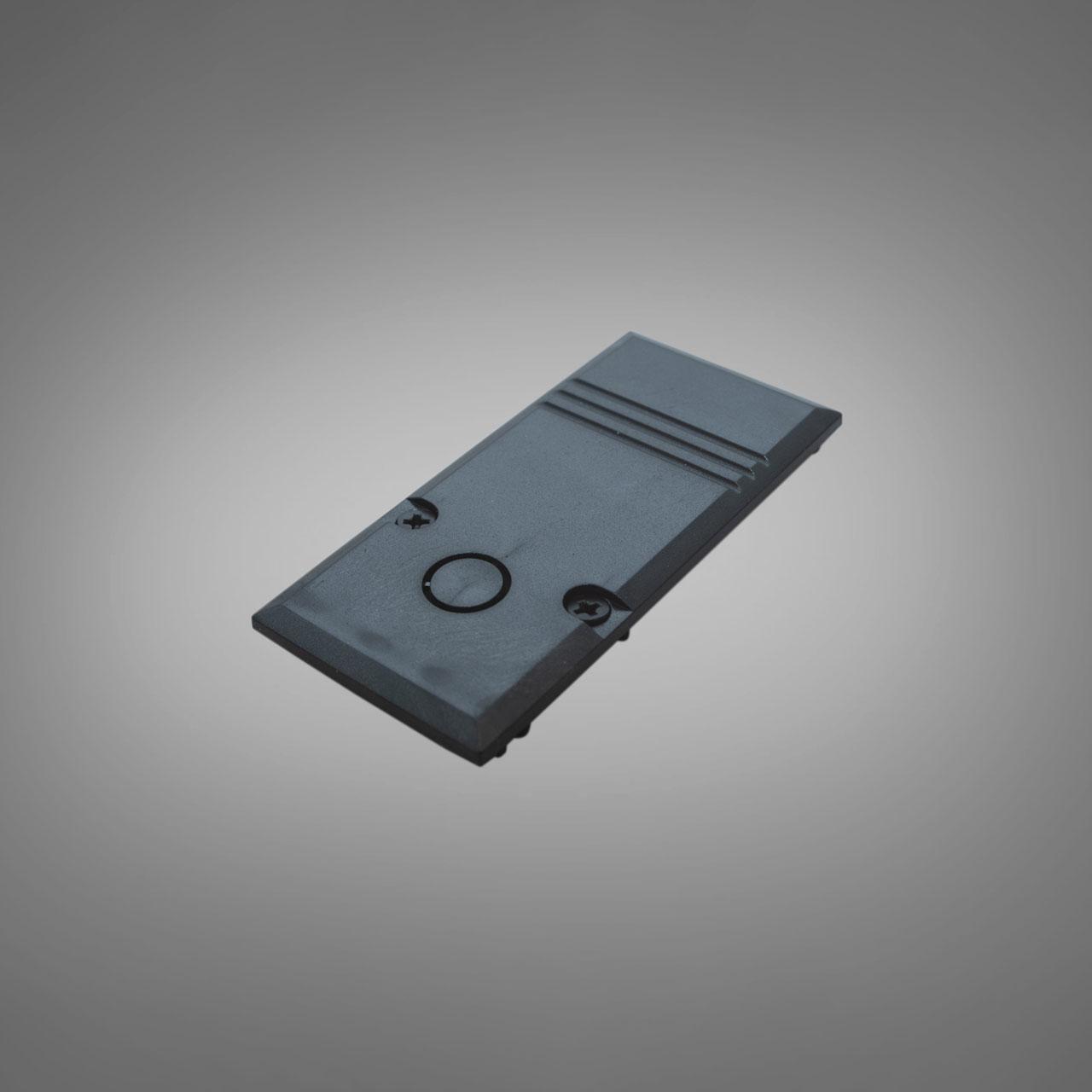 Торцева заглушка для треку 35-ї серії колір чорний D-QY-END CAP 46 BK, фото 1