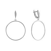 Срібні сережки SilverBreeze без каменів (2069072) GT, код: 6486016