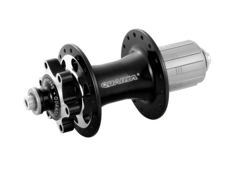 Втулка задн. Quando KT-SR6R 32H під диск QR 135*10 mm 8/9 шв. під ексцентрик алюмін чорна, фото 1