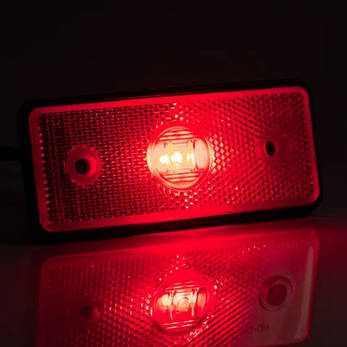 Ліхтар габаритний Fristom MD-013 C LED червоний з проводом, фото 3