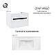 Тумба підвісна Qtap Virgo 1000х580х500 White/Black QT1874TPА1001WB, фото 7