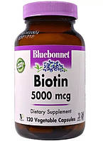 Биотин (Biotin) 5000 мкг 120 капсул