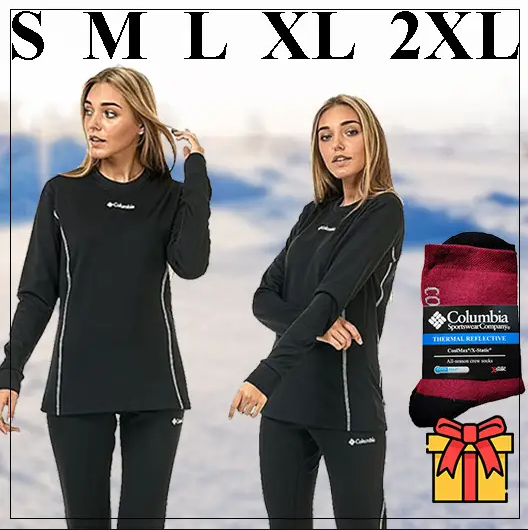 Термобелье женское повседневное COLUMBIA согревающее из флиса для зимы, фото 1