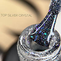 Закрепитель светоотражающий для гель-лака Crooz Top Silver Crystal 8 мл