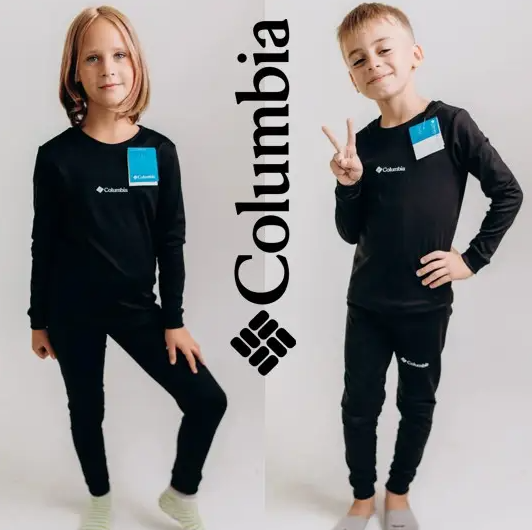 Найкраща спортивна дитяча та підліткова термобілизна Columbia з флісу, фото 1