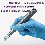 Бездротовий Дермапен Dr. Pen 6 Режимів Дермаштамп Для Фракційної Мезотерапії Електричний Мезоролер На Акумуляторі M8 Сірий, фото 8