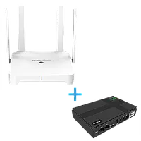 VIA Energy Mini UPS 2.0 + RG-EW1800GX PRO Комплект маршрутизатора и источник бесперебойного питания