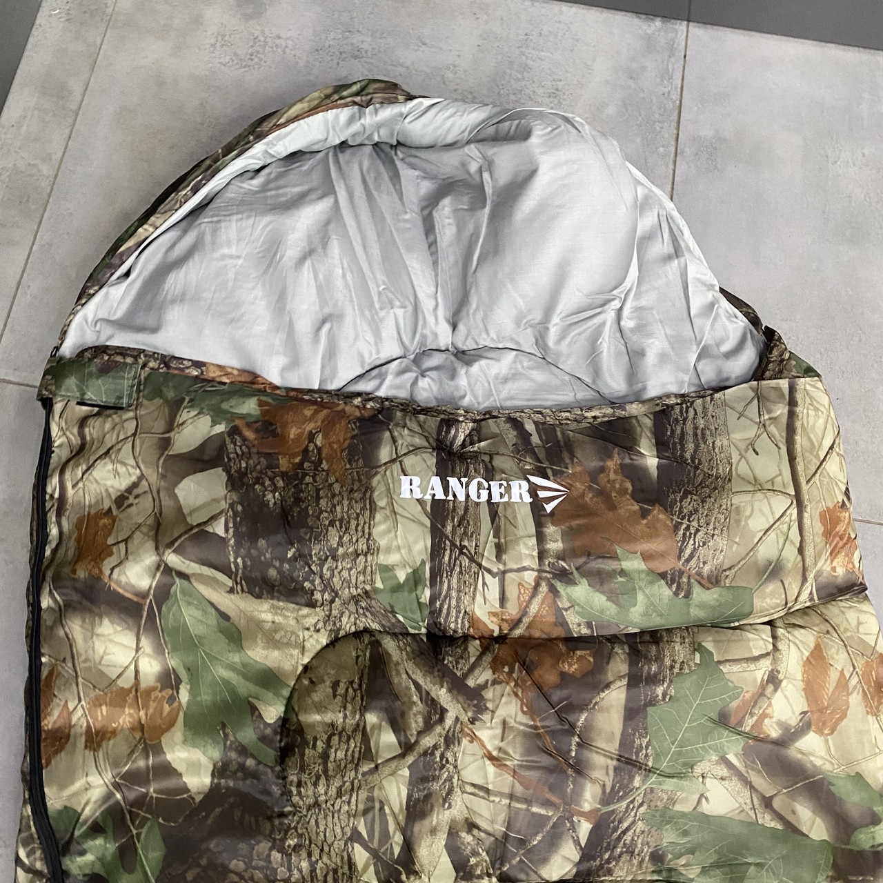 Спальный мешок кокон / одеяло Ranger Germes Camo 220х75, Камуфляж, температура комфорта +10, мин. до -5 - фото 4 - id-p1910130567