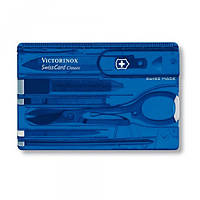 Нож Victorinox SwissCard Transparent Синий (1049-Vx07122.T2)