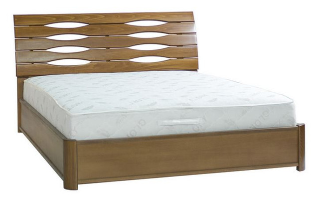 Кровать двуспальная Мария (цвет орех светлый)