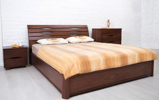 Кровать двуспальная Мария (цвет орех темный) Кровать двуспальная Мария (цвет орех темный)