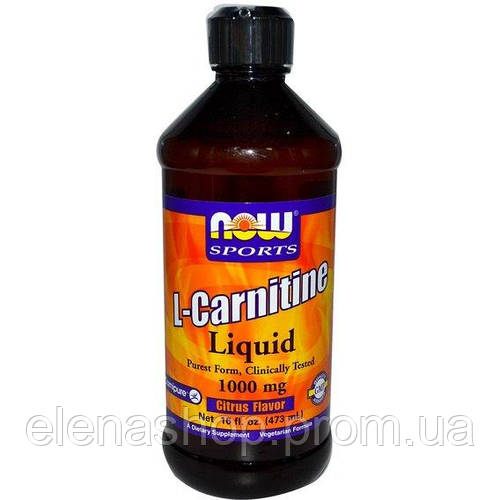 Купить Карнитин NOW Foods L-Carnitine Liquid 1000 mg 473 ml 31 servings ...