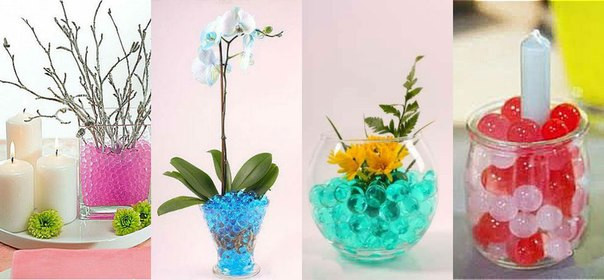 Гідрогель, акваґрунт (маленькі кристали, що ростуть у воді), лизуни, розтушування (24 пакетики по 5 грамів), фото 1