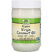 Кокосовое масло Coconut Oil Now Foods Real Food первого отжима органическое 355 мл UD, код: 7746460