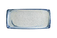 Тарелка прямоугольная Bonna Moove Harena 34х16 см Белый/синий