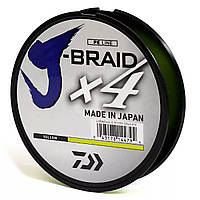 Шнур Daiwa J-Braid X4E 0.10мм 135м Yellow (706694 / 12740-010)